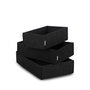 Aberto Design 6272 Set Organizador Escritorio Fieltro Negro 3 Piezas